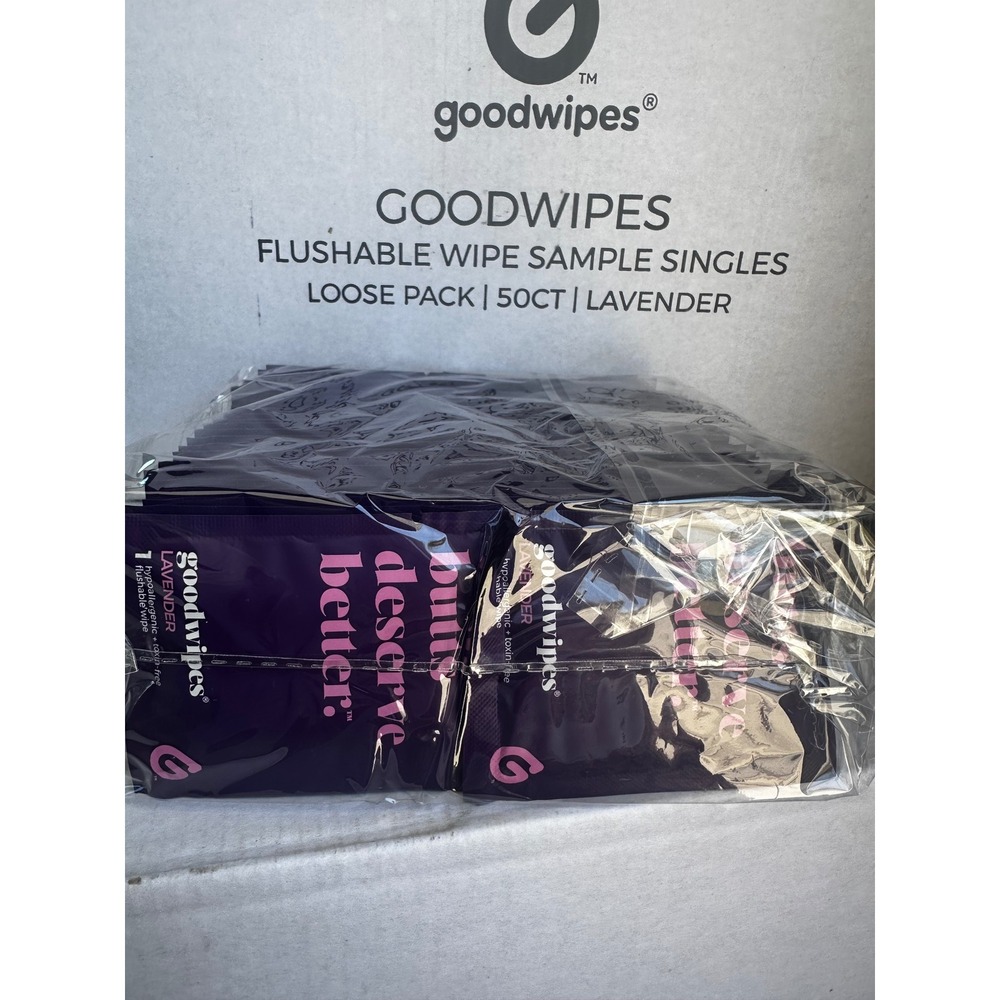 Goodwipes Lavender Flushable Singles 50ct and Body Wipes Bundle New
